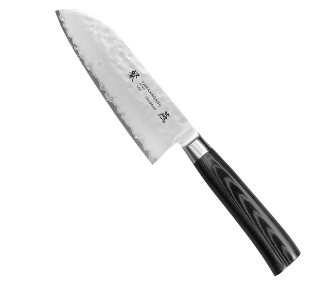 Tamahagane Tsubame Black VG-5 Nóż Santoku 12 cm