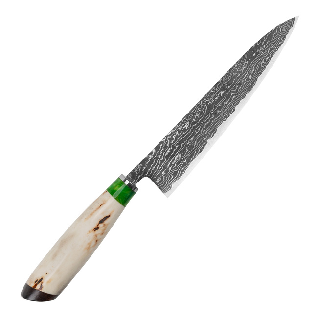 Yojiro Yamada Unique 06 VG-10 Damascus Nóż uniwersalny 15 cm