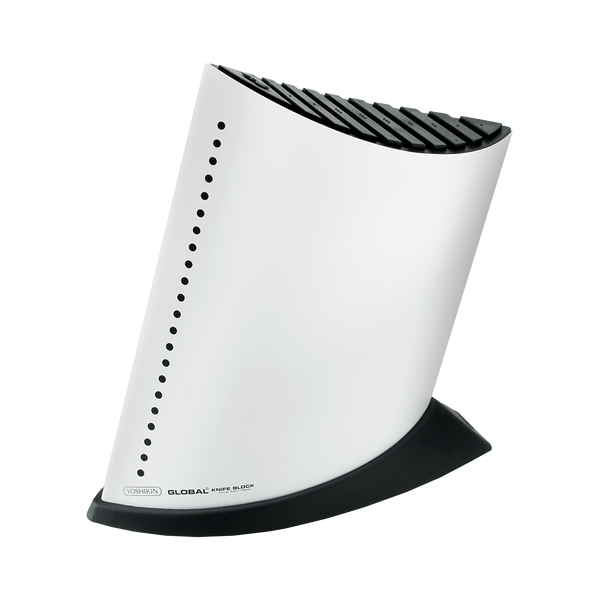 Blok na 9 noży w kształcie żaglowca – biały | Global