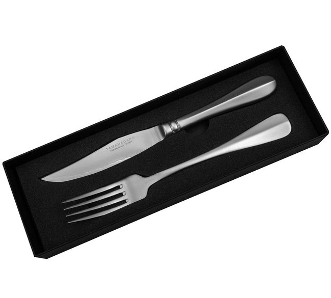 Tamahagane Zestaw Nóż + widelec do steków