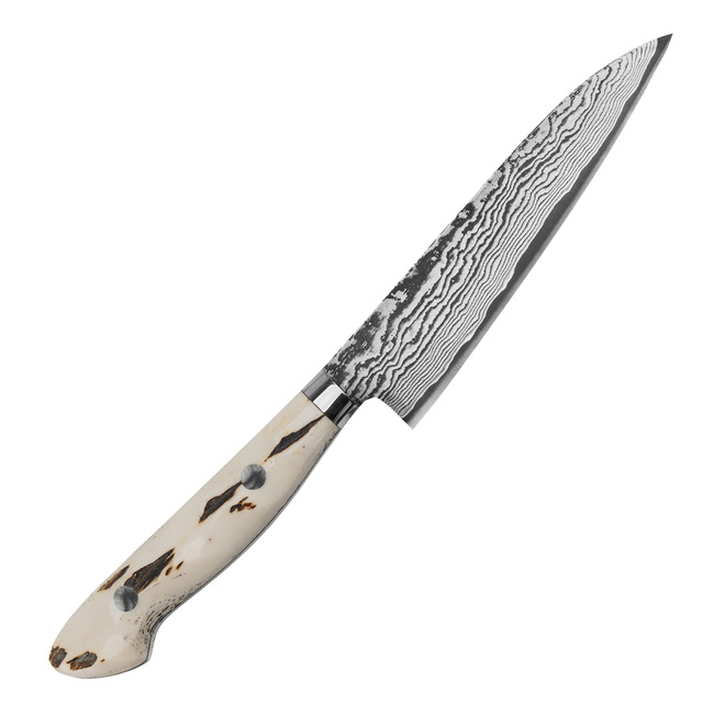 Yojiro Yamada Unique 05 VG-10 Damascus Nóż uniwersalny 13,5 cm