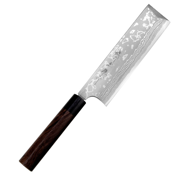 Hideo Kitaoka Shirogami#2 Satin Nóż Usuba 18 cm