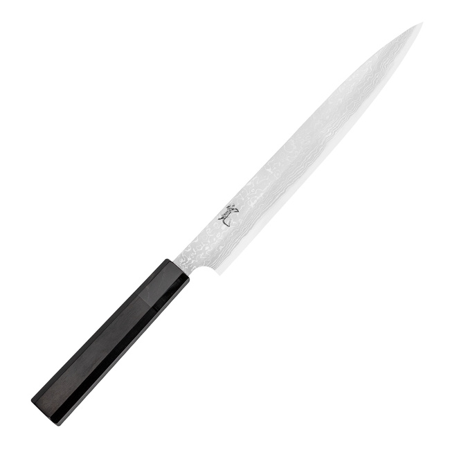 Yauji Aogami#2 Damascus Nóż Yanagiba 24 cm
