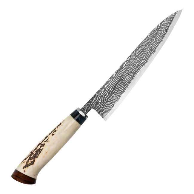 Yojiro Yamada Unique 07 VG-10 Damascus Nóż uniwersalny 15 cm