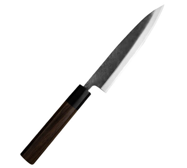 Hideo Kitaoka Shirogami Black Oktagon Nóż Kaisaki 15 cm