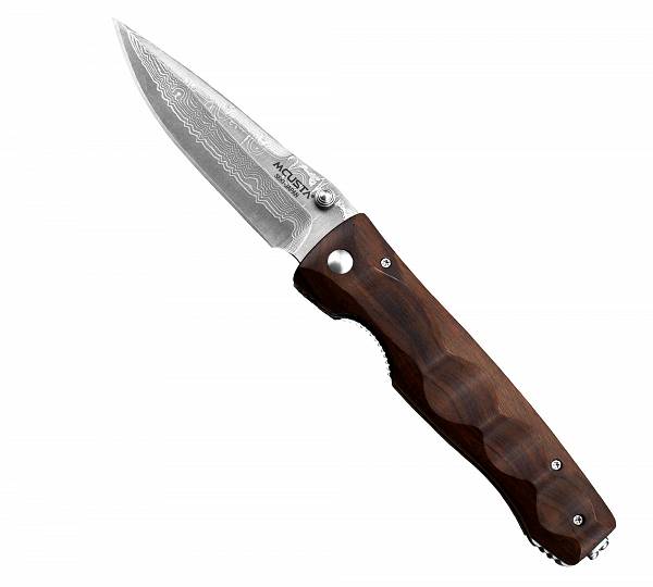 Nóż składany Mcusta Elite Iron Wood Damascus VG-10 8,5 cm