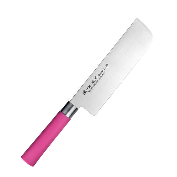 Satake Macaron Pink Nóż Nakiri 17 cm